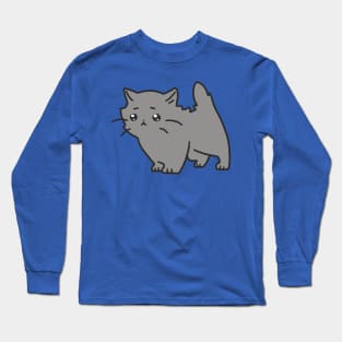 Sad Blue Persian Kitten Long Sleeve T-Shirt